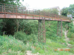 Pennar Lane GWR footbridge on the Taff Vale Extension Railway, Pentwynmawr, June 2008